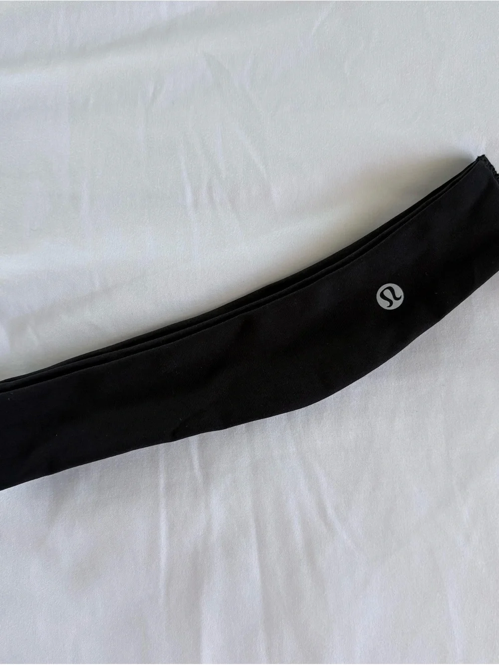 lululemon Black Reflective Logo Headband